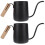 2Ud Tetera Acero Inoxidable Mango Madera Negro Para Café Y Té 6