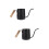 2Ud Tetera Acero Inoxidable Mango Madera Negro Para Café Y Té 8