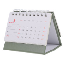 4Stk Dekorativer Stehkalender Grün Haushalt Monatskalender 2025