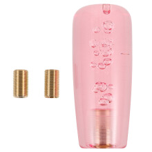 2Ud Pomo Cambio Manual Rosa Material Acrílico Para Automóvil