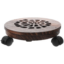 2Jgo Plataforma Móvil De Madera Con Para Plantas Café