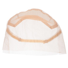 3Stk Verstellbare Lace Wig Cap Beige Elastisches Netz Komfortabel