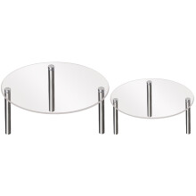10Stk Kuchen Displayhalter Metall Klar Für Fest & Café