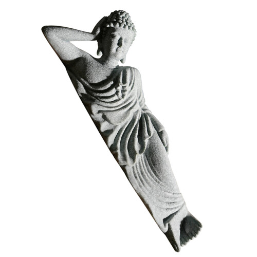 3Stk Buddha Statue Für Aquarium Hellgrau Chinesischer 2