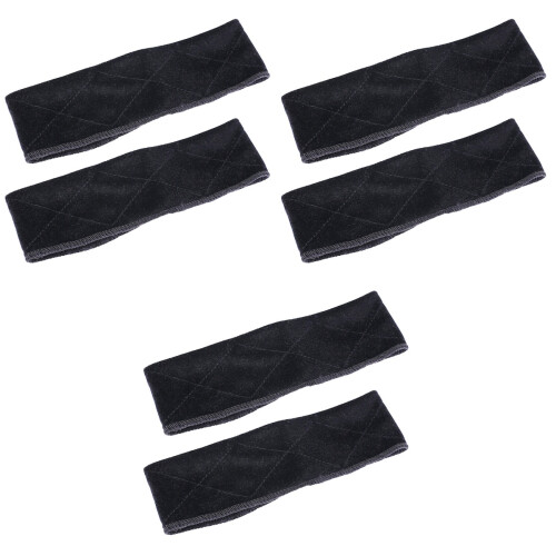 6Ud Ajustables Para Peluca Negro Material Suave Confort 2