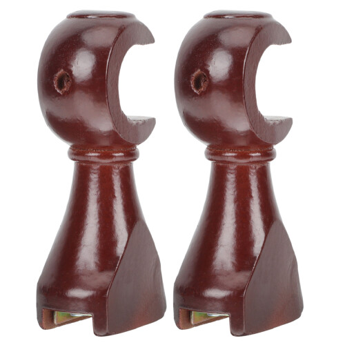 6Ud Soportes De Madera Para Barra De Marrón Simples Y Fuertes