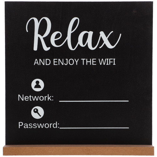 4Ud Recordatorio WiFi De Madera Plateada Para Espacios Hogar 1