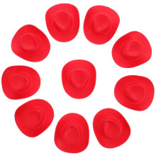 30Ud Pequeños Sombreros De Cowboy Plástico Para Adornar Muñecas