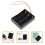 18Ud Caja De Baterías 3 X Aa 3.7V Negro Con Cable Y Conector 9