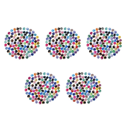 500Ud Ojos Flatback De Vidrio Para Creación De Muñecos Multicolor 2