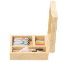 5Jgo Mini Cajas De Pintura Para Casa De Muñecas Material Madera
