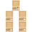 5Jgo Mini Cajas De Pintura Para Casa De Muñecas Material Madera 8