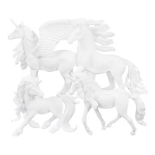 20Ud Mini Unicornio Para Niños DIY De Color En ABS