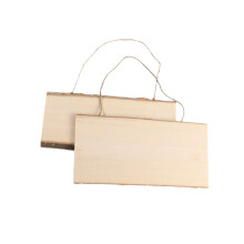 4Ud Carteles Colgantes De Madera Beige DIY Para Decorar