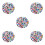 500Ud Ojos Flatback De Vidrio Para Creación De Muñecos Multicolor 7