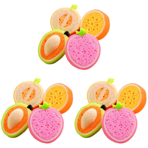 12Ud Esponjas Infantiles Material Seguro Multicolor 1