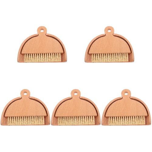5 Escoba Y Recogedor Madera Para Limpieza Hogar 2