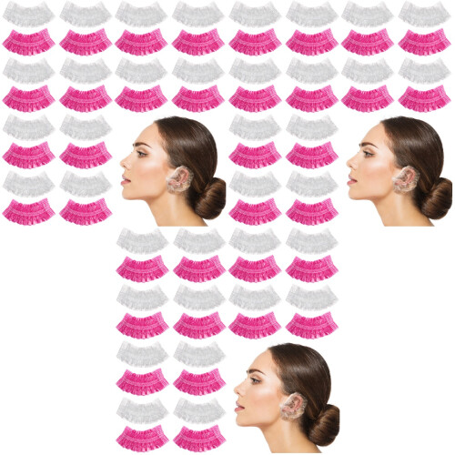 600Pièces Protège-Oreilles Jetables Pe Usage Salon Bain Et 2