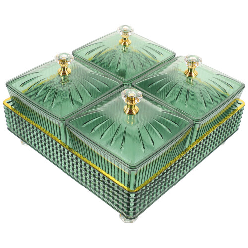 3 De Platos Para Snacks Con , Uso Doméstico Verde 2