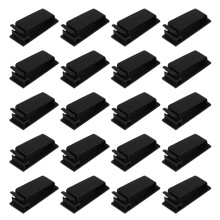 80Ud Clip Organizador De Cables Negro, Multifuncional Y Fácil De Usar