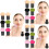 18Ud Esponjas Con Mango Multicolor Para Aplicación 6