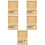 5Jgo Mini Cajas De Pintura Para Casa De Muñecas Material Madera 9