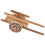2Ud Mini Carrito De Madera Para Decoración, Rústico Marrón 3