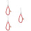 3Ud Charm Teléfono Con De Rojo Oscuro Trenzada 9