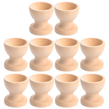 30Ud Soporte De Madera Beige Para Huevos DIY Y Fiestas De Pascua
