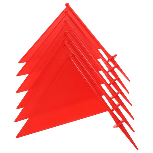 30Ud Plásticas Triangulares Para Marcaje De Jardín Y Césped 1