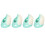 Durable Silicone Fingerstall 4-Pack Green White for Safe Needlework 1