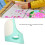 Durable Silicone Fingerstall 4-Pack Green White for Safe Needlework 5