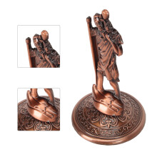 Statua in lega di Gesù Cristo, ornamento per casa, auto e ufficio – Bronzo, 9x5cm