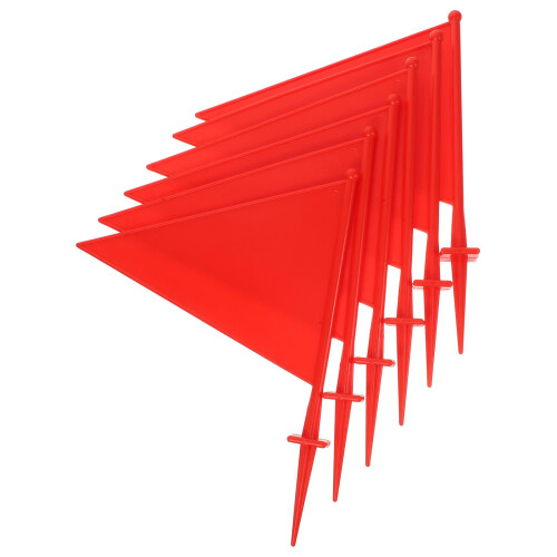 30Ud Plásticas Triangulares Para Marcaje De Jardín Y Césped 2