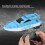 Fernsteuerungs-RC-Boot mit Langstreckenantenne und 2 Propellern, Blau 4