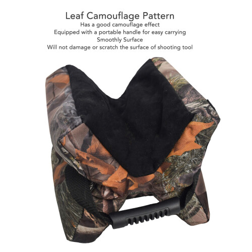 Leaf Camouflage Shooting Rest Bag 600D Oxford Cloth Support Sandbag 2