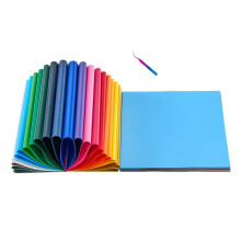Conjunto de 80 Folhas de Vinil Termocolante 30,48x30,48 cm-Duoku-Flex Multicolorido para Transferência Textil-a Cortar e Destacar