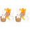 6Ud Clips Decorativos Multicolor Para Interior Aroma 3