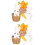 6Ud Clips Decorativos Multicolor Para Interior Aroma 6