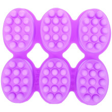 3Ud Moldes De Silicona Para Jabón Decorativo DIY Y Uso Diario Violeta