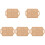 5Ud Mini Platos Madera Khaki Decor Para Ambientar Casas Mini 4