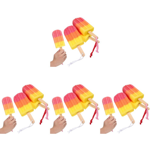 12Ud Esponjas Para Cuerpo Con Mango Asortido Y Suave 1