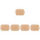 5Ud Mini Platos Madera Khaki Decor Para Ambientar Casas Mini 7