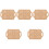 5Ud Mini Platos Madera Khaki Decor Para Ambientar Casas Mini 5