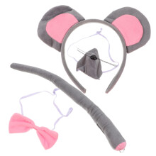 4Jgo Conjunto Disfraz Ratón Orejas Tela Colores Surtidos Para Niñas