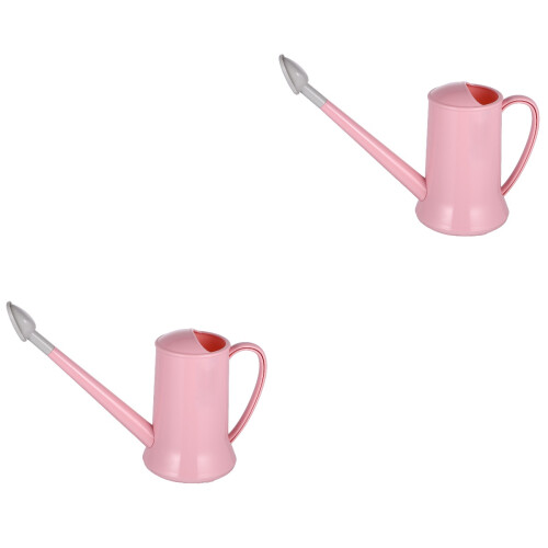 2Ud Regadera Plástica Rosa, Uso Doméstico Para Plantas Y 2