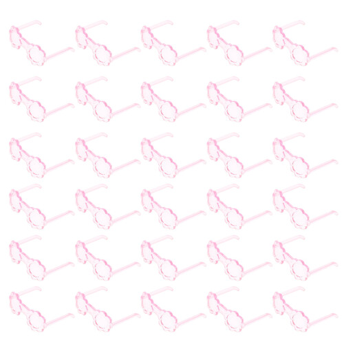 300Ud Mini Gafas De Plástico Rosa Para Muñecas Accesorios 1
