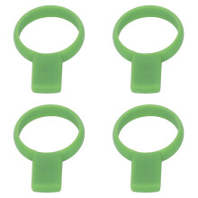 4PCS Green Silicone Tennis Grip Trainer Racket Aid for Outdoor Sports