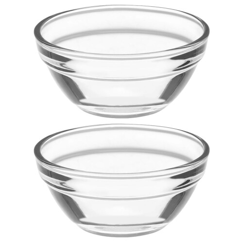 10Ud Mini De Vidrio Transparentes Para Salsas Y Postres
