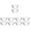 10Ud Mini De Vidrio Transparentes Para Salsas Y Postres 7